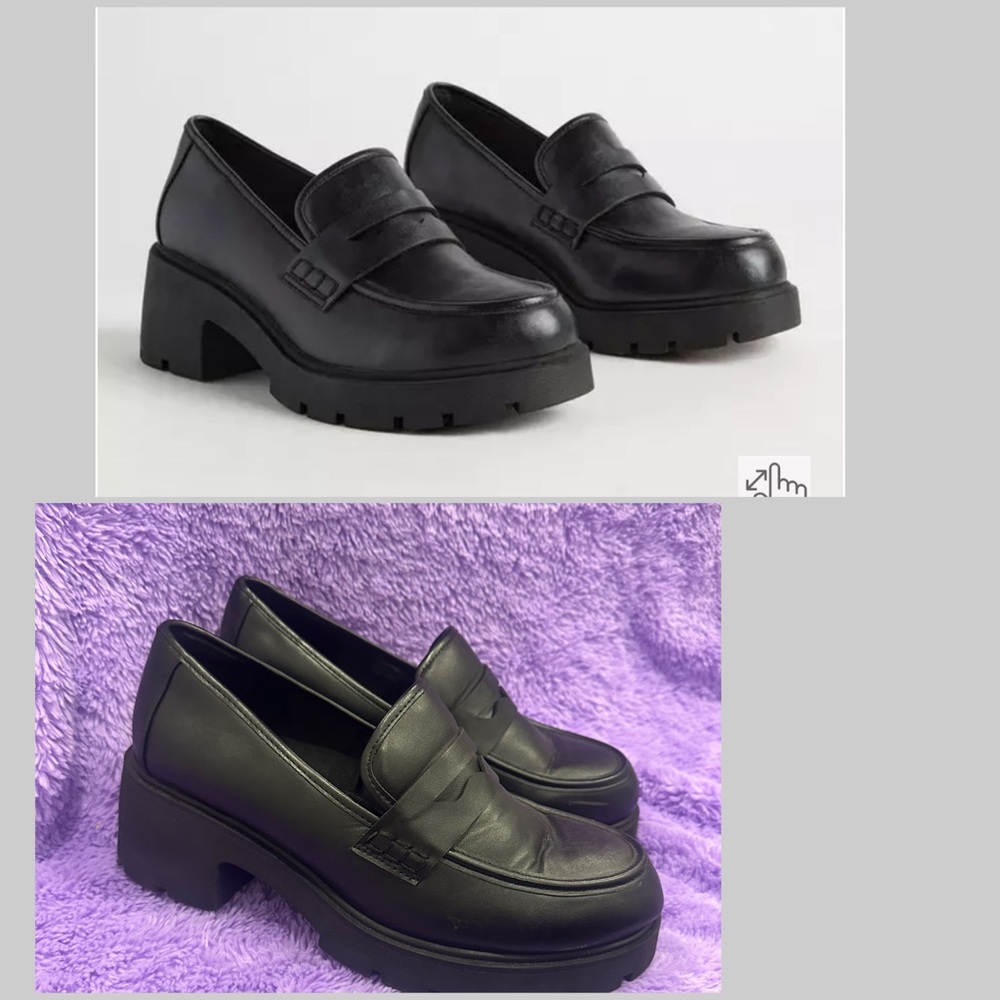 Torrid Black Lug Sole Loafers